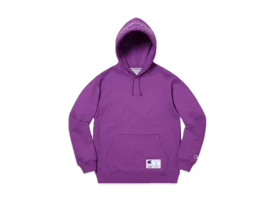 Supreme Champion Outline Hooded Sweatshirt "Purple"