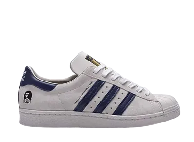 Bape B-Sides × adidas Superstar 80s "Lbone/Dkindi/Lclay"