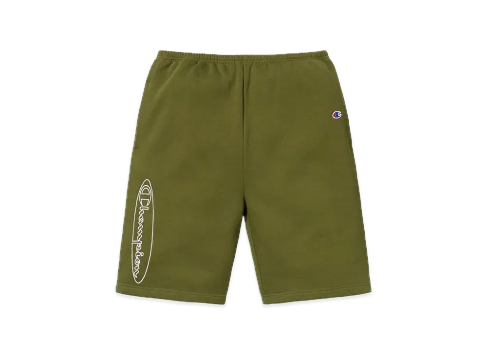 Supreme Champion Outline Sweatshort "Dark Olive"