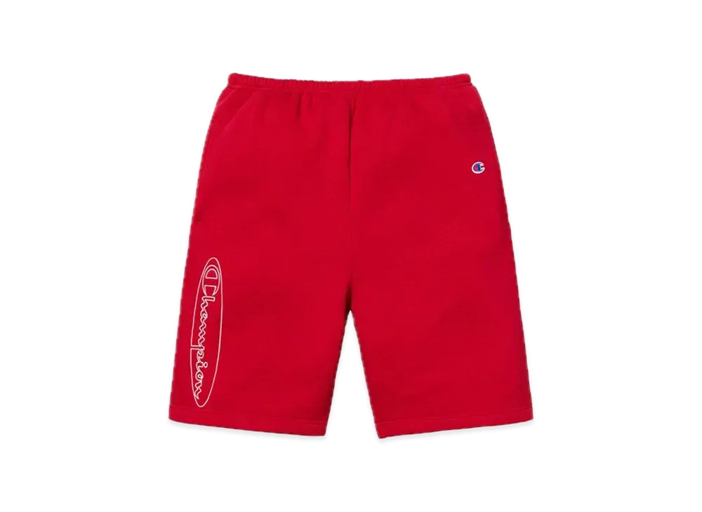 Supreme Champion Outline Sweatshort "Dark Red"