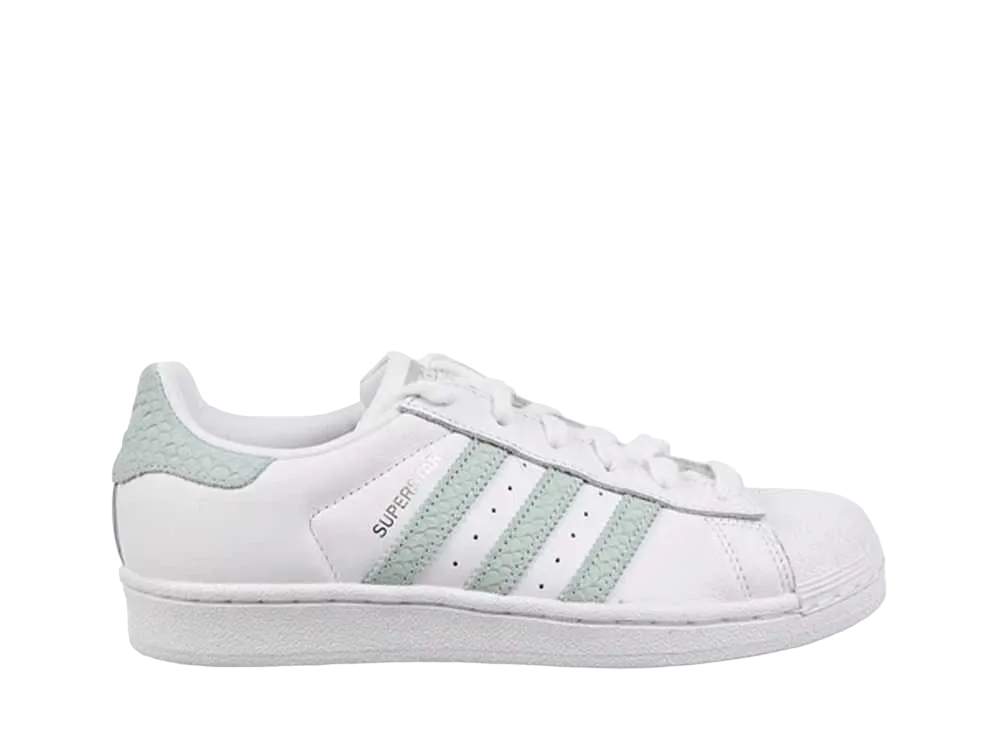 adidas Women's Superstar "White Ash Green"
