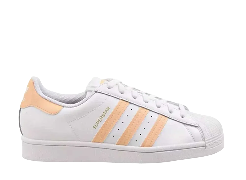 adidas Superstar "Cloud White Glow Orange"