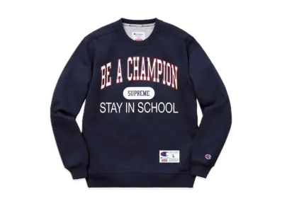 Supreme Champion Stay In School Crewneck "Navy"