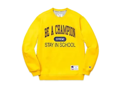 Supreme Champion Stay In School Crewneck "Yellow"