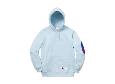 Supreme Champion Hooded Sweatshirt "Light Blue"