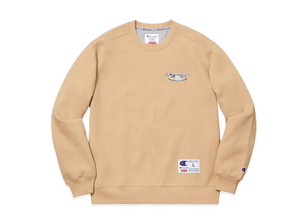 Supreme Champion 3D Metallic Crewneck "Tan"