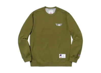 Supreme Champion 3D Metallic Crewneck "Olive"