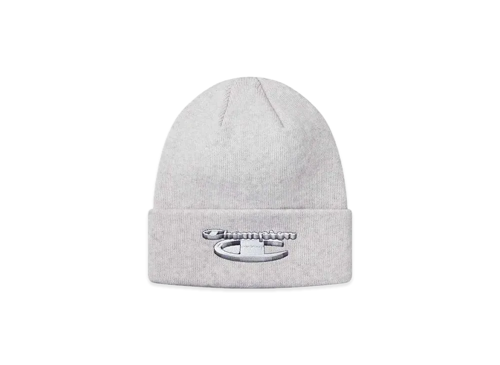 Supreme Champion 3D Metallic Beanie "Ash Grey"
