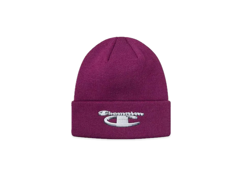 Supreme Champion 3D Metallic Beanie "Bright Purple"