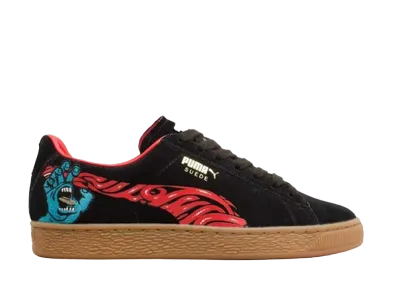 Santa Cruz × Puma Suede "Puma Black/High Risk Red"