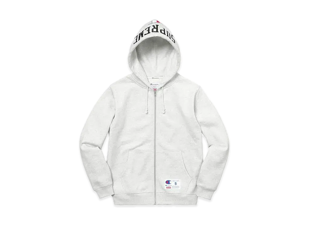 Supreme Champion Arc Logo Zip Up Sweat "Ash Grey"