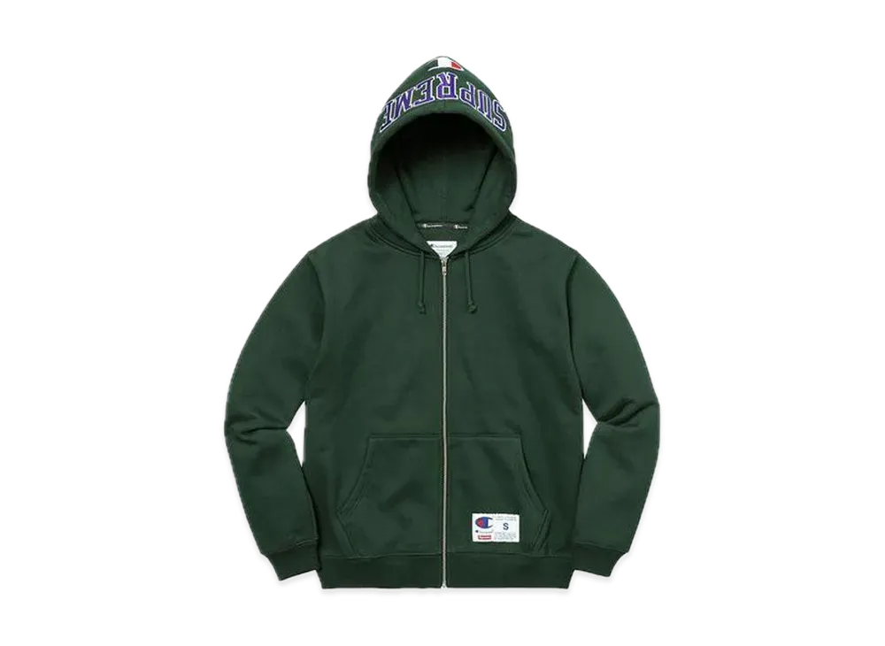 Supreme Champion Arc Logo Zip Up Sweat "Bright Green"