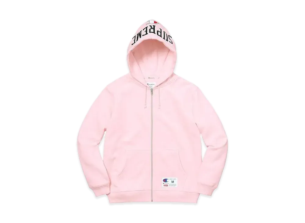 Supreme Champion Arc Logo Zip Up Sweat "Light Pink"