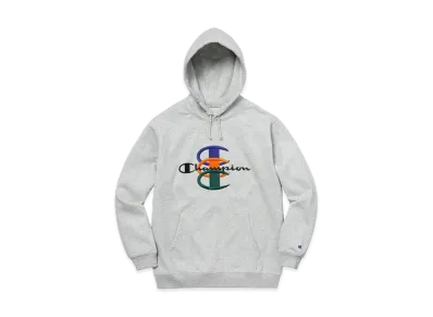 Supreme Champion Stacked C Hooded Sweatshirt "Ash Grey"