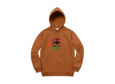 Supreme Champion Stacked C Hooded Sweatshirt "Rust"