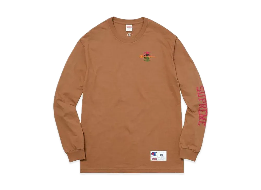Supreme Champion Stacked C L/S Tee "Rust"