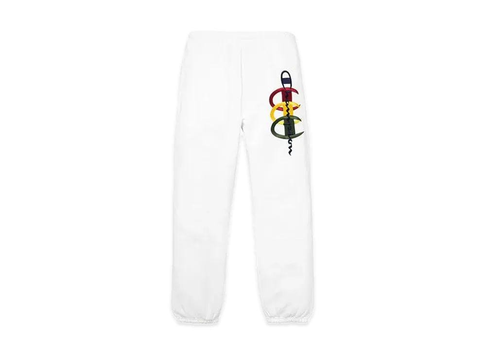 Supreme Champion Stacked C Sweatpant "White"