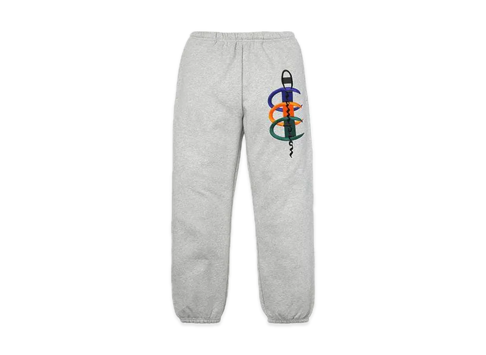 Supreme Champion Stacked C Sweatpant "Ash Grey"