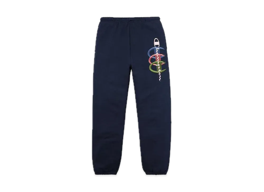 Supreme Champion Stacked C Sweatpant "Navy"