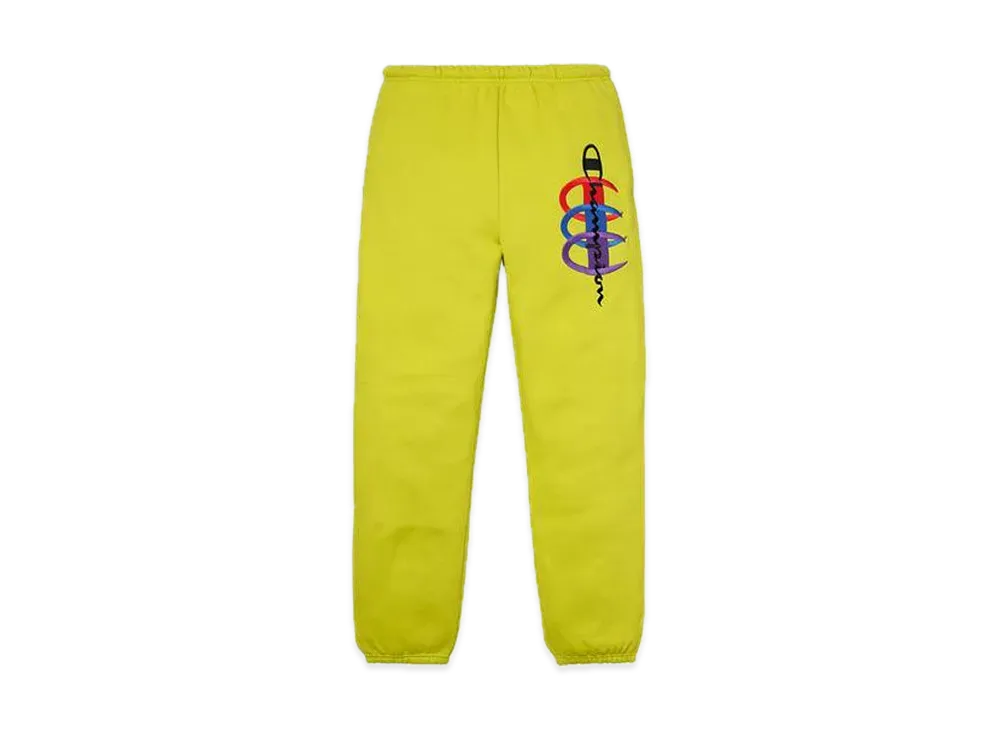 Supreme Champion Stacked C Sweatpant "Bright Green"