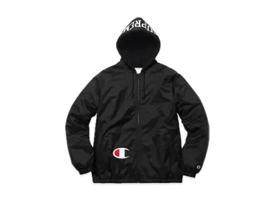 Supreme Champion Sherpa Lined Hooded Jacket "Black"