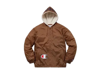 Supreme Champion Sherpa Lined Hooded Jacket "Brown"