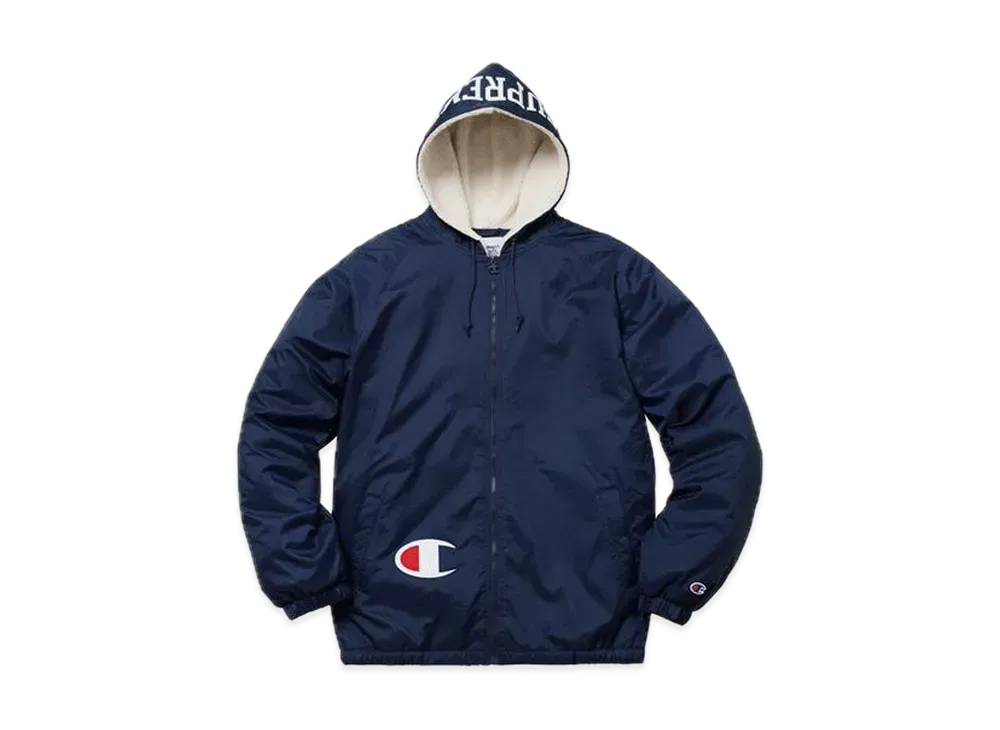 Supreme Champion Sherpa Lined Hooded Jacket "Navy"