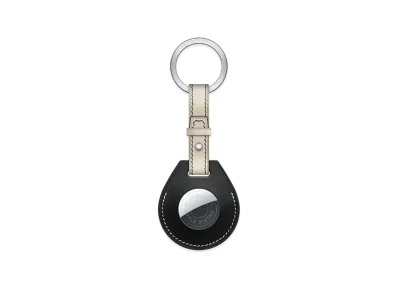 Hermes Apple AirTag Hermes Key Holder "Noir/Beton"
