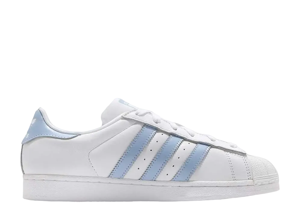 adidas Women's Superstar "White Glow/Blue"
