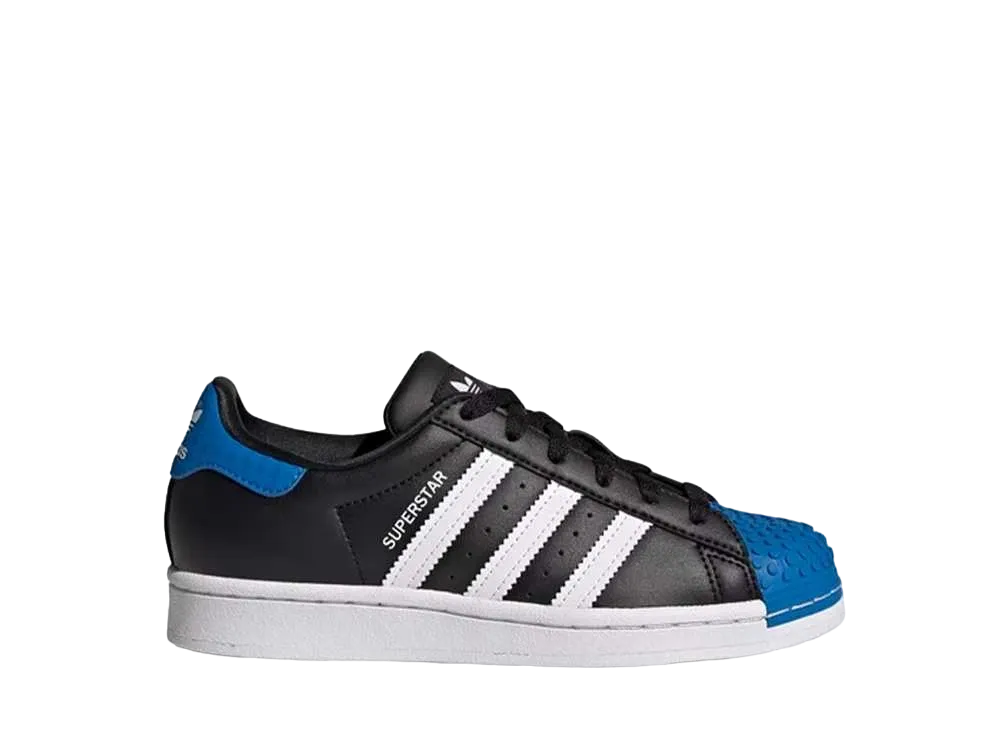 LEGO × adidas GS Superstar "Black Blue White"