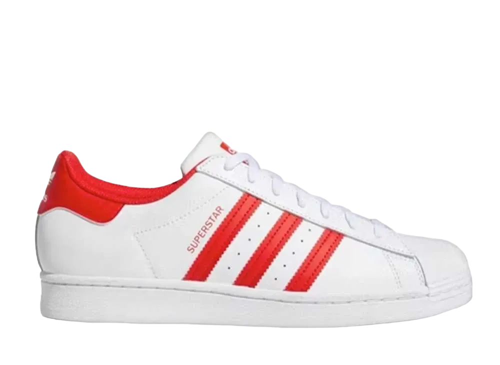 アディダス オリジナルス スーパースター "フットウェアホワイト/ビビッドレッド"