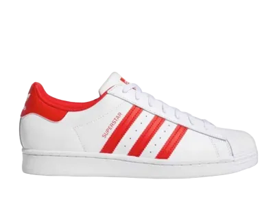 adidas Superstar "Footwear White/Vivid Red"