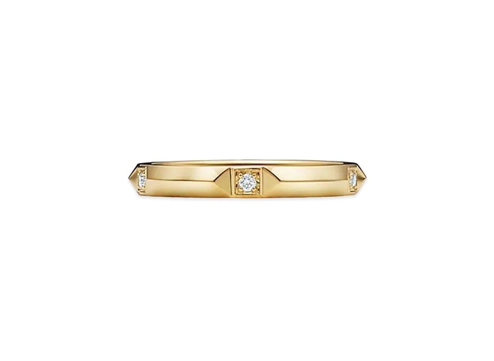 ティファニー トゥルー バンドリング ダイヤモンド 18K ゴールド 幅 2.5mm GRP11417