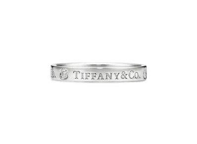 Tiffany & Co. Band Ring Diamond Platinum
