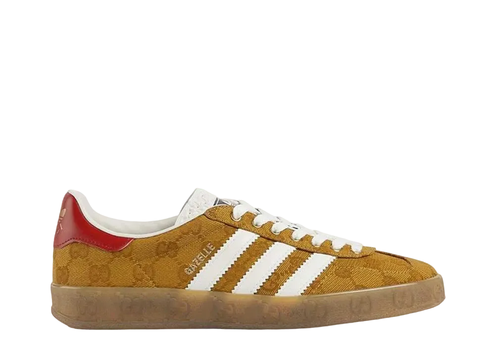 GUCCI × adidas Women's Gazelle "Beige/Brown"