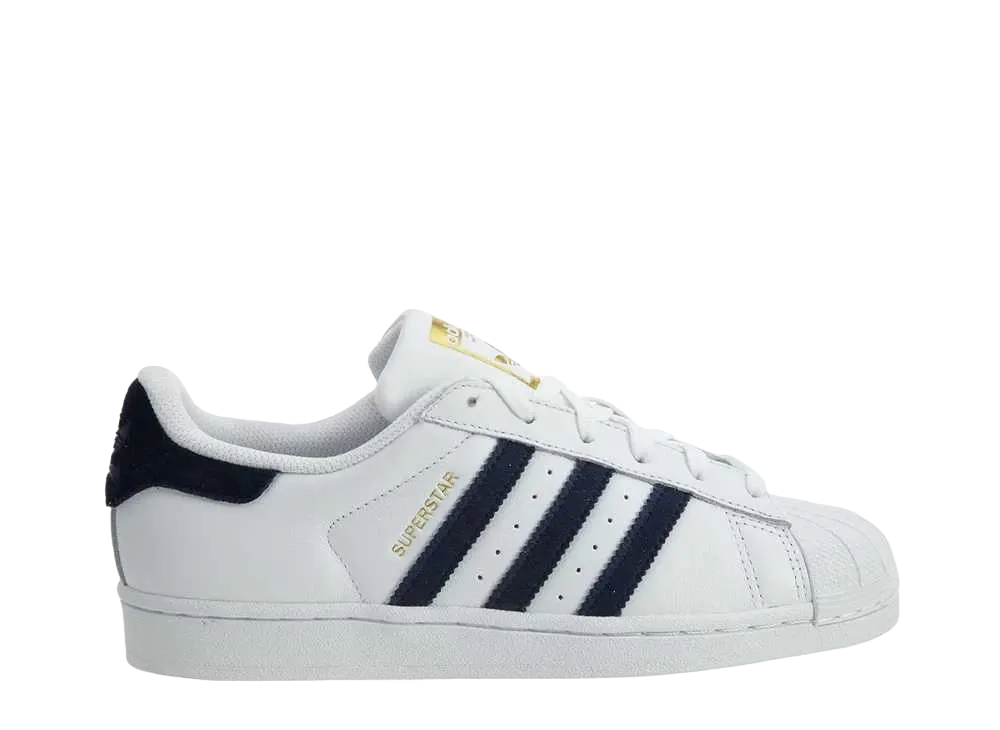 adidas Women's Superstar "White Navy-White"