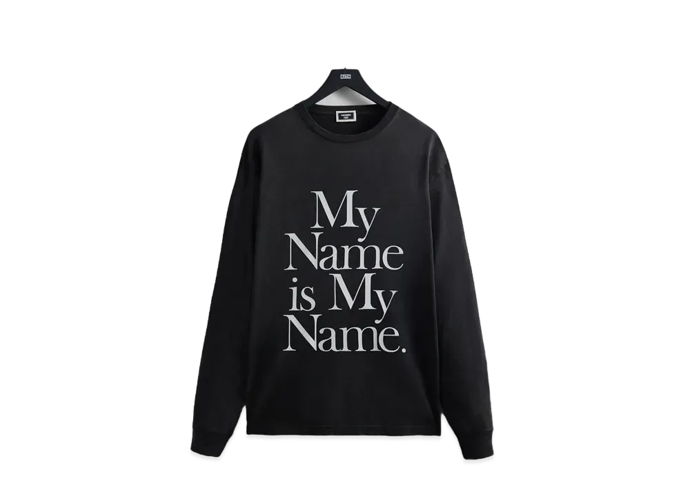Kith x The Wire My Name Is My Name Vintage L/S Tee "Black"