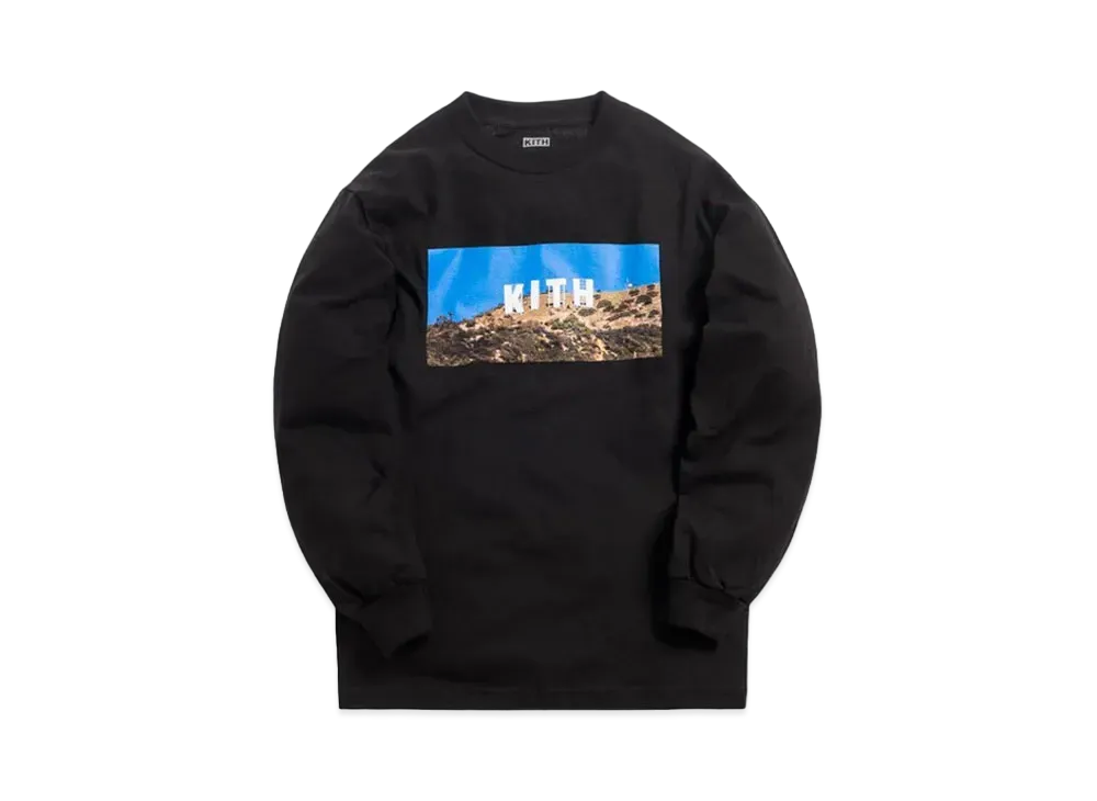 Kith HOLLYWOOD L/S TEE "Black"