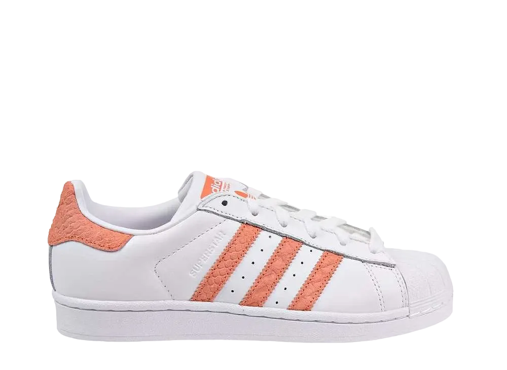 adidas Women's Superstar "Footwear White Chalk Coral"