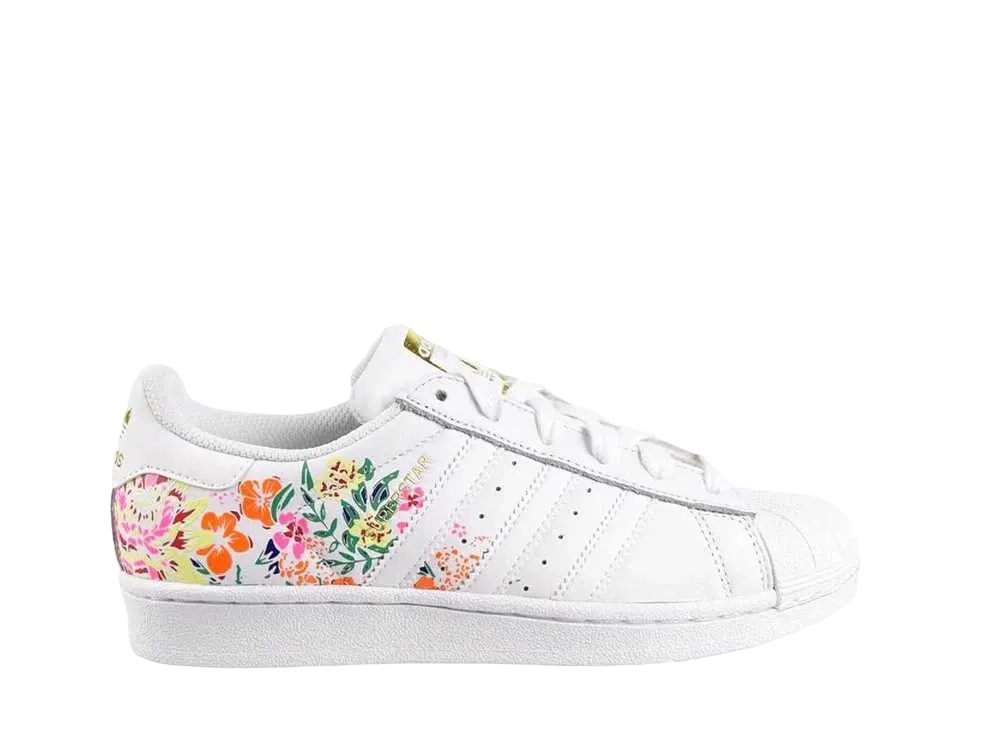 adidas Women's Superstar "Floral Gold Metallic"