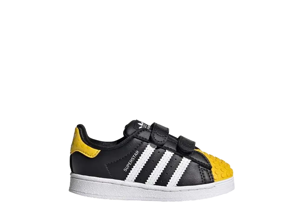 レゴ × アディダス TD スーパースター "ブラック イエロー ホワイト"(キッズ)