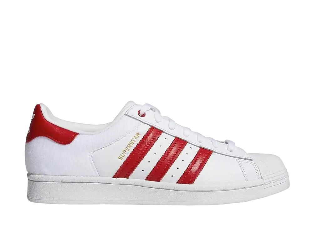 アディダス スーパースター ベルクロ "ホワイト レッド"