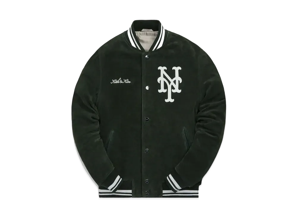 キス MLB フォー ニューヨーク メッツ スウェード ボンバー ジャケット "スタジアム" 