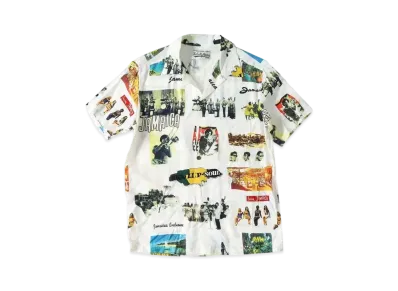 WACKO MARIA KINGSTON JAMAICA S / S HAWAIIAN SHIRT "White"