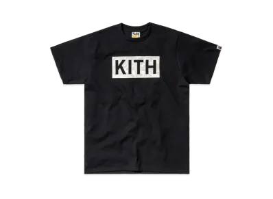 Kith A BATHING APE S/S Logo Tee "Black"