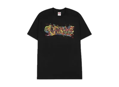Supreme Paint Logo Tee "Black"