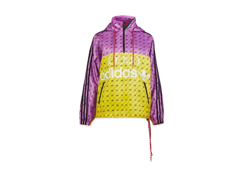 adidas Gucci Bomber Jacket "Yellow/Purple"