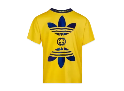 adidas Gucci Cotton Jersey T-Shirt "Yellow"