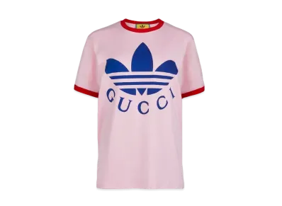 adidas x Gucci Cotton Jersey T-shirt "Light Pink"