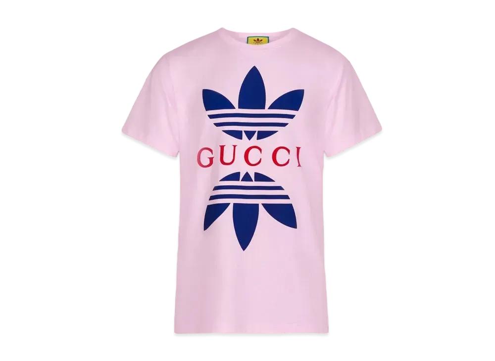adidas Gucci Cotton Jersey T-Shirt "Light Pink"